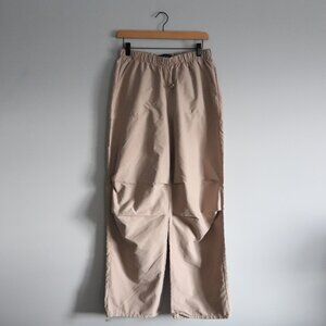 Aeropostale Parachute Cargo Medium Tan Pull On Relaxed High Rise Casual Pants‎